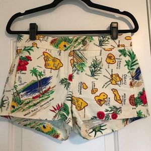 Pacific Island Patterned Shorts